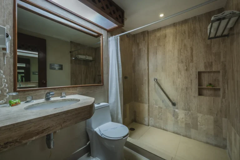 Baño privado de una habitación del hotel