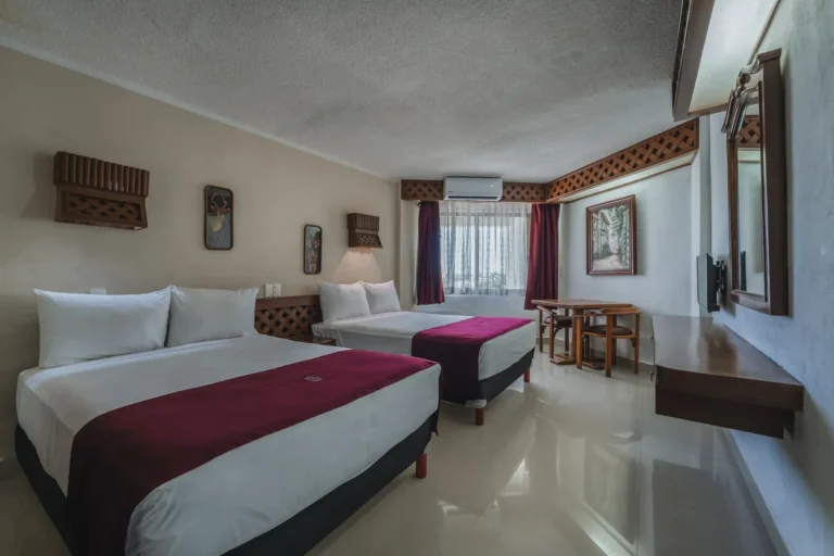 Habitación Doble Estándar con dos camas matrimoniales